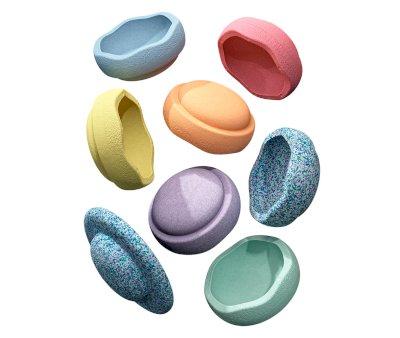 Stapelstein Set Winter Special Rainbow Complete Pastel
