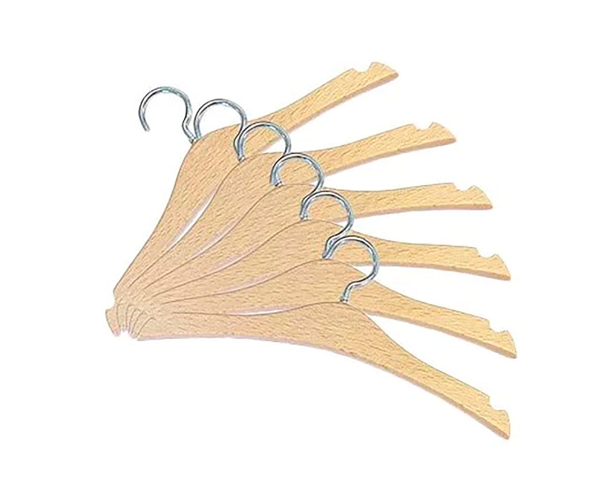 per bambini Set di 6 grucce in legno 