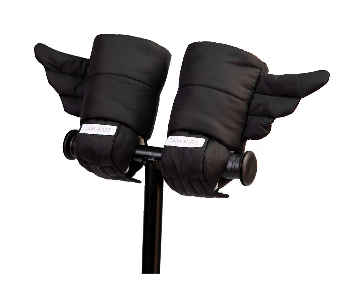 Gants pour enfants pour trottinette 7 A.M Enfant Wings Black - Tutete