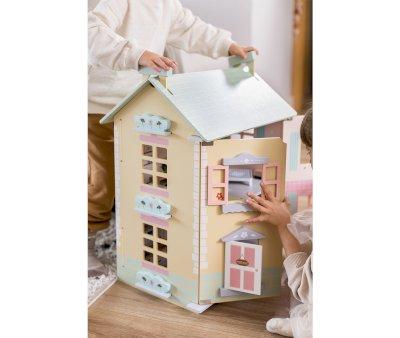 Spring Cottage Dollhouse Furnished