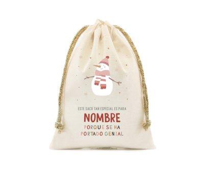 Saco Pequeño Personalizado Snowman