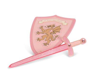 Espada y Escudo Princesa Pink Glitter