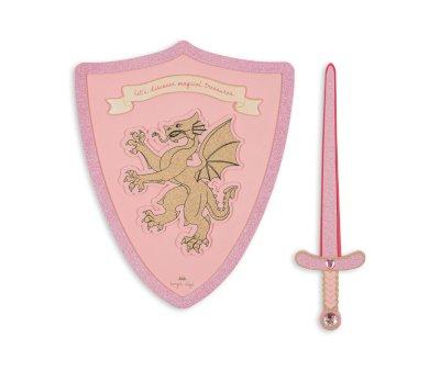 Espada y Escudo Princesa Pink Glitter