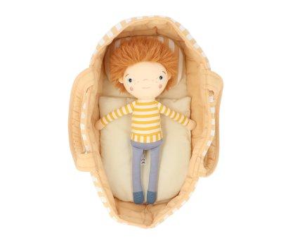 Carrycot Dolls Stripes Caramel