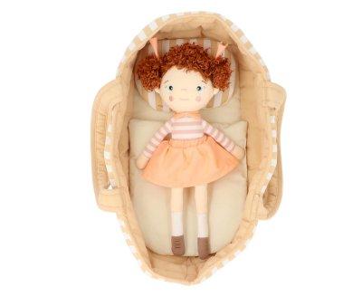 Carrycot Dolls Stripes Caramel
