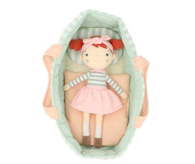 Sage Stripes Doll Basket