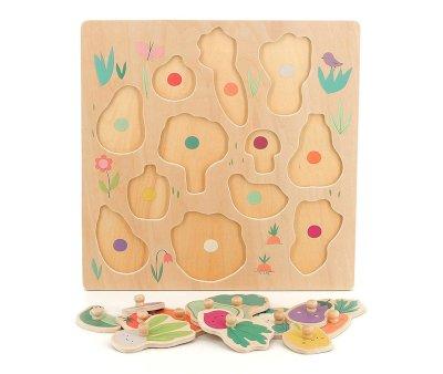 Quebra-cabea de vegetais 12 peas