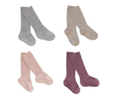 Combo Box Calcetines Suela Antideslizante Algodn Grey Melange, Sand, Soft Pink, Misty Plum