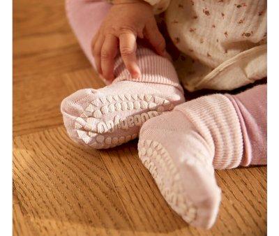 Combo Box Calcetines Suela Antideslizante Algodn Grey Melange, Sand, Soft Pink, Misty Plum