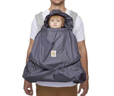Ergobaby Pearl Grey Baby Carrier + FREE Rain Cover Charcoal Grey