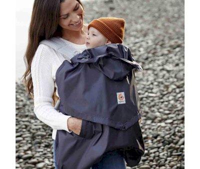 Ergobaby Pearl Grey Baby Carrier + FREE Rain Cover Charcoal Grey