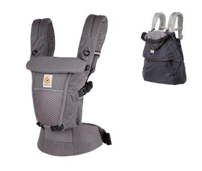 Mochila Portabeb Ergobaby Gris Grafito + Funda de Invierno de REGALO