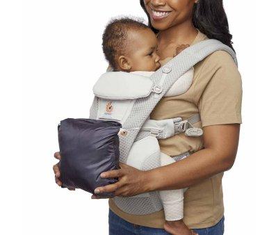 Mochila Portabeb Ergobaby Gris Grafito + Funda de Invierno de REGALO