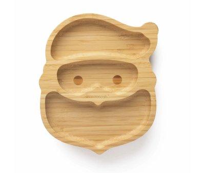 Piatto Ventosa Eco Bamb Santa Claus
