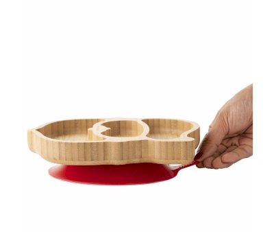 Piatto Ventosa Eco Bamb Santa Claus