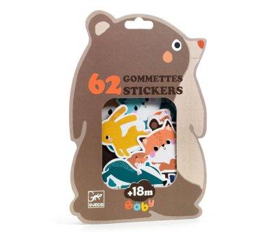 62 Pegatinas Baby Animales del Bosque