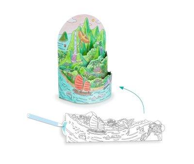 Coloriage 3D Au Sommet de Mon le