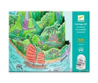 Coloriage 3D Au Sommet de Mon le