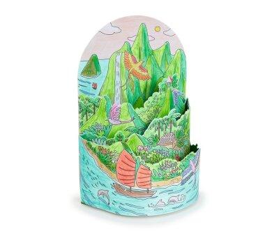 Coloriage 3D Au Sommet de Mon le