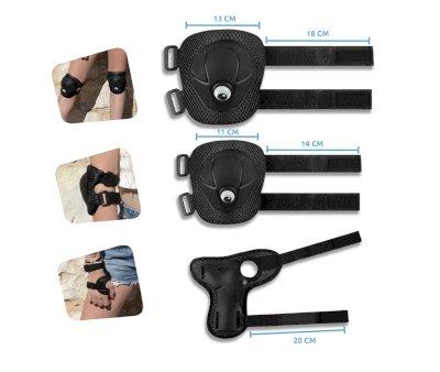 Pack Protezione Skate Black