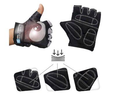 Guantes Black con Ojos Reflectantes