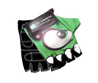 Green Gloves with Reflective Eyes