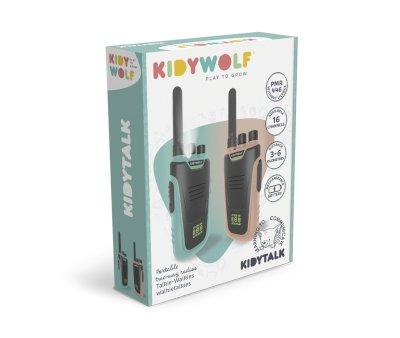 Walkie Talkie KidyTalk Natural/Ciano