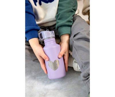 Borraccia Acciaio Little Gang Happy Heart Lilac 500ml