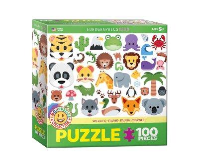 Puzzle Emoji Wild Animals 100 Pieces