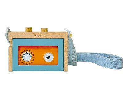 Mini Magntophone en Bois Blue