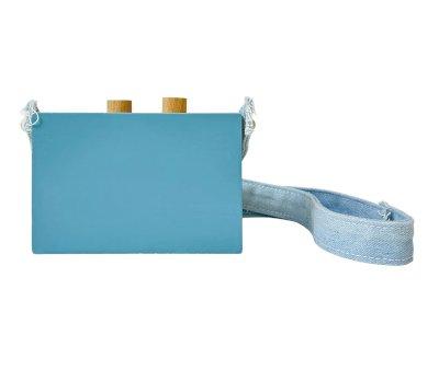 Mini Magntophone en Bois Blue