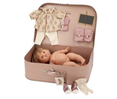 Valigetta Vintage con Bambola Gordis Zoe e Accessori Sraphine Back to School