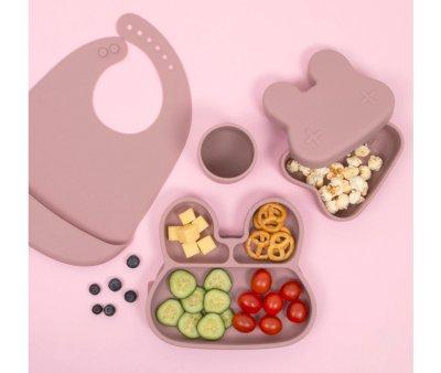 Caja de Almuerzo Snackie Bunny Dusty Rose