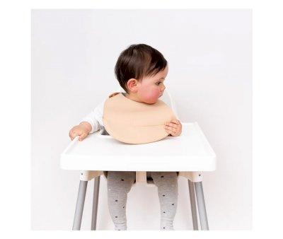 2 Catchie Silicone Bibs Sage & Yellow
