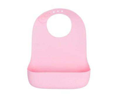 2 Catchie Bib 2.0 Silicone Dusty & Powder Pink