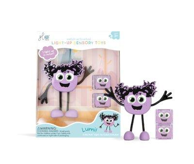 Personaggio Lumi Pal + 2 Cubi Luminosi Lilla New