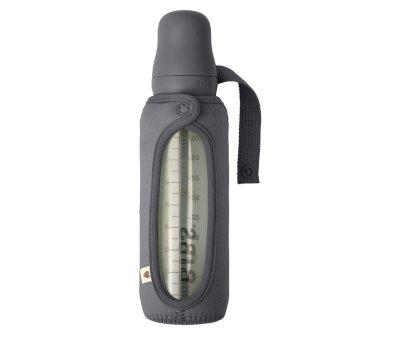 Bouteille en Verre BIBS Iron 225 ml + Housse Biberon Large