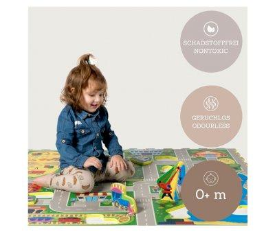 Tappeto da Gioco Puzzle Citt 120 x 120 cm