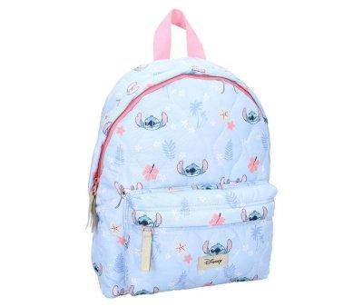 Mochila Infantil Acolchoada Stitch Blooming Bright