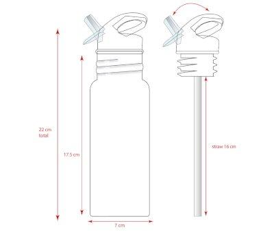 Stainless Steel Bottle Hello Kitty Take a Sip 500ml