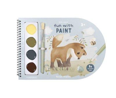 Libro para Colorear con Acuarelas Forest Friends