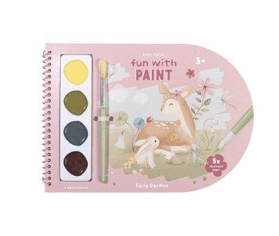 Libro para Colorear con Acuarelas Fairy Garden