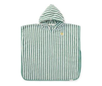 Poncho de Bao SeaShells y Rayas Surf Azul
