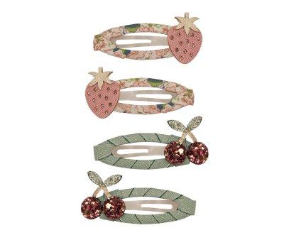 4 Clips de Pelo Fruit Floral