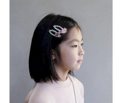 4 Clips de Pelo Fruit Floral