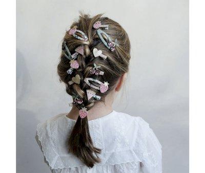 4 Clips de Pelo Fruit Floral