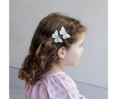 2 Clips Stripe butterfly