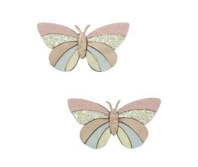 2 Clips Stripe butterfly