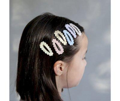 5 Mini Clips com Borda Ondulada Sparkle