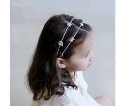 Diadema Doble Rainbow & Star Alice